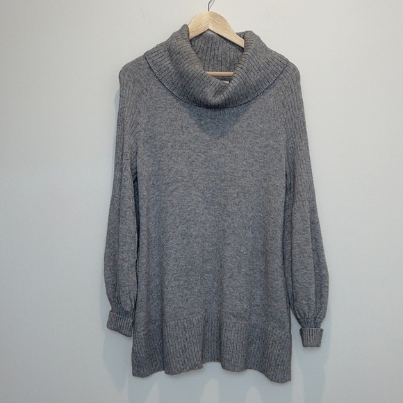 ANTHROPOLOGIE Paloma Knit Tunic Grey - Picture 4 of 13